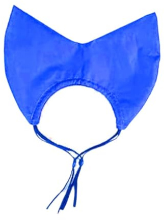 Folpus Bonnet de Douche pour Chien et Chat, Garde Les Oreilles Au Sec, Réglable, Imperméable, Réutilisable, pour Animal de Compagnie, Protection Des Oreilles, BLEU
