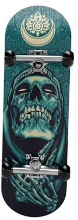 Harilla Mini patineta de Fingerboard Finger Board, Juguete para Patinar con los Dedos, Movimiento para del Skate, Azul