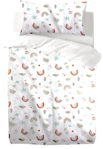 various Funda Nórdica Cuna 100 x 135 cm,Almohada 40 x 60 cm,Rainbow
