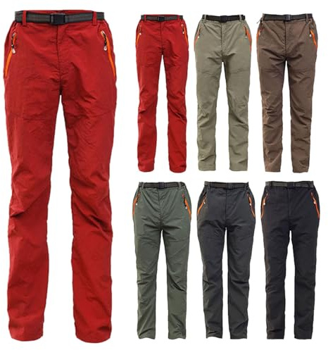 Pantalon de pluie pour vélo pour femme - Imperméable et respirant - Pantalon zippé avec enfilage rapide pour randonnée - Séchage rapide - Pantalon de trekking - Ultra-léger - Pantalon d’extérieur