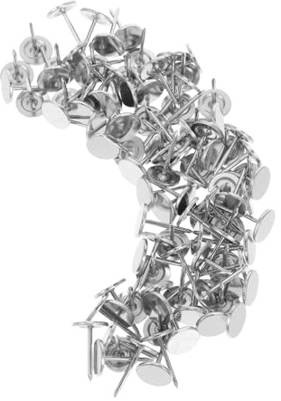 HEATSHAKING 100pezzi Puntine Decorative in Inox Per Mobili e Legno Testa e Punta Affilata Per Tappezzeria e Progetti Fai Da Te Su Pareti e Superfici