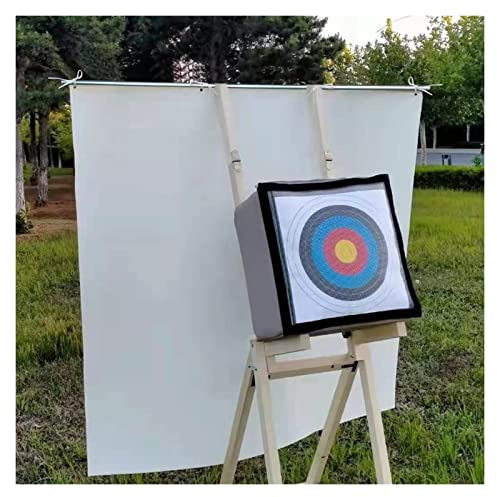 Supporto in legno per tiro con l'arco, mensola per bersaglio per tiro con l'arco, per tiro con l'arco, telaio di supporto portatile con backstop per tiro con l'arco, rete resistente per frecce