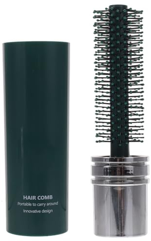Toyvian Spazzola per Chioma Retrattile Verde in Abs e Donna, Stimola la Circolazione i Nodi, per Styling e Portatile Durante i Viaggi