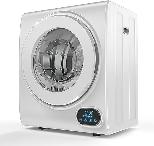 Bonnlo 4KG Vented Tumble Dryer - Compact Mini Vented Tumble Dryer, 4 Auto Drying Mode, LCD Screen, Freestanding Table Top for Apartment, Home, Dorm, RVs - White