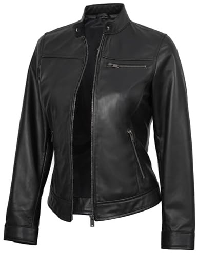Decrum Leather Jacket Women - Womens Leather Jacket | [1331103] Bickford Black, M