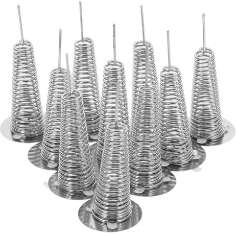 VILLFUL 50 Molle a Spirale in Ferro Base Adesiva per Artigianato, Molle Oscillanti per Decorazioni Primaverili, Accessori Fai da Te per Ornamenti da Scrivania e Lavoretti Creativi