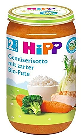 HiPP Gemüserisotto mit zarter Bio-Pute, 6er Pack (6 x 250 g)