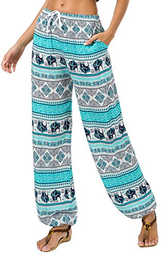 Urban GoCo Damen Haremshose Boho Hippie Hose (Medium, #13)
