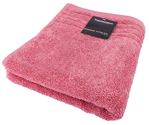 Traumschloss Frottier-Line Premium hautsympathisches Gästetuch aus Baumwolle, Farbe:pink, Größe:30x50