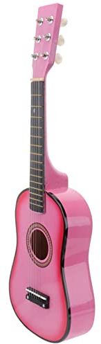 jojofuny 23 Zoll Kindergitarre 6-Saitige Kleine Gitarre Anfängergitarre Frühes Lernen Folk Akustikgitarre Für Kinder Kinder Musikinstrument Ab 3 Jahren (Rosa)