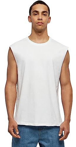 Urban Classics Herren T-Shirt Open Edge Sleeveless Tee, ärmelloses T-Shirt für Männer, Rundhals, Baumwolle, erhältlich in vielen Farben, Größen XS-5XL