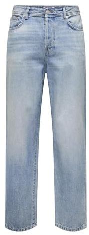 Only & Sons Jean à Coupe Ample ONSFADE Taille Moyenne Loose Fit Jeans Light Blue Denim 32 34 Light Blue Denim (US) 32 / L34