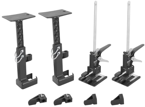 Arbetsbesparande armlyftare, 2 stycken handlyftverktyg, lastkapacitet 80–100 kg, stödram lyfthöjd 39–59,5 cm, för skåp, dörrar, golv, väggar, träskivor