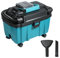 Aspiradora inalámbrica para batería Makita de 18 V, 15 Kpa con filtro HEPA, depósito de 10 litros, manguera de 2 m, boquilla para juntas/cepillos, sin escobillas, para casa coche y taller (no batería)