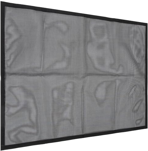 SHINEOFI Rideau de Cheminée en Maille Pvc Ignifugé 74x115 Cm, Pare-étincelles Robuste pour Maison, Grille de Protection Polyvalente pour Foyer, Sécurité Garçon et Filles et Animaux,