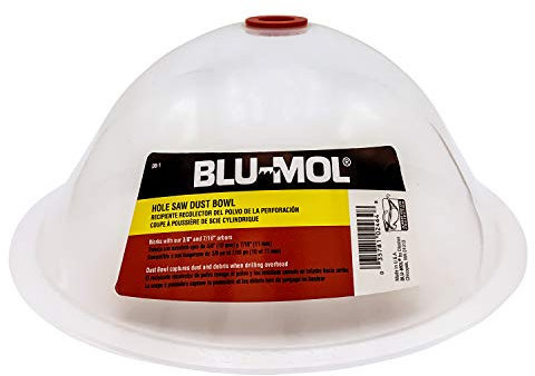 Disston E0215000 Blu-Mol RemGrit Hole Saw Accessories Silicone Dust Bowl, for Installing Recessed Lights and Works With All Hole Saws compatible with Fiberglass