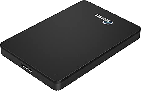 Sonnics 320GB Schwarz Externe tragbare Festplatte USB 3.0 kompatibel mit Windows-PC, Mac, Smart TV, Xbox One und PS4