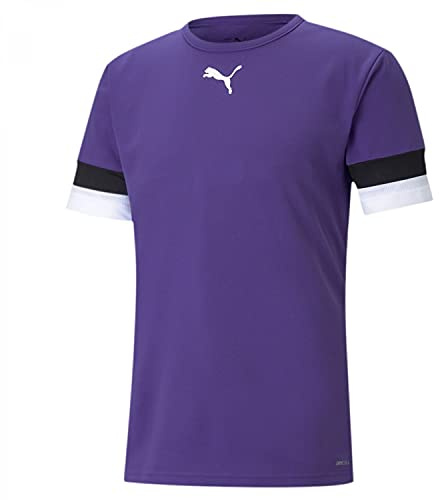 PUMA Teamrise Jersey Jr, Shirt Unisex - Bambini e ragazzi, Prism Violet-Puma Black-Puma White, 140