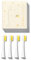 Wondersmile Ersatzbürsten Schallzahnbürste geeignet für Kinder (Super weich, Lemon Yellow)