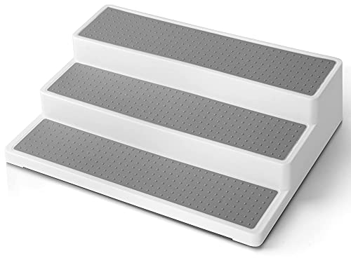 Little Chiltern Co Spice Rack Shelf Organiser Kitchen Storage & Organisation - For Kitchen Pantry, Bathroom, Cupboard, Fridge Organisers, Home Accessories, Non Slip Free Standing - 3 Tier