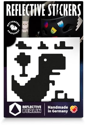 Reflective Berlin Unisex – Erwachsene Decals Reflexaufkleber, Trex Black, Einheitsgröße