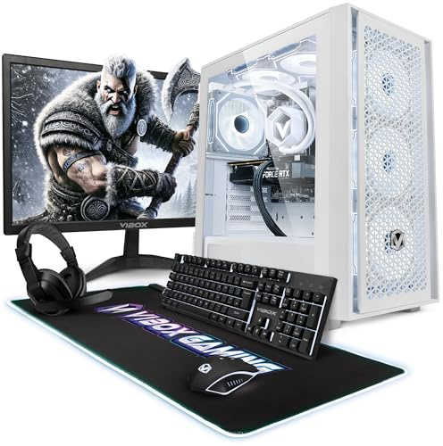 Vibox IV-126 PC Gaming Completo • Monitor 23 • AMD Ryzen 7 5700X 8 Cores • Nvidia RTX 5060 8GB • 16GB RAM • 1TB SSD • Windows 11 • WiFi 6 + Bluetooth 5.4
