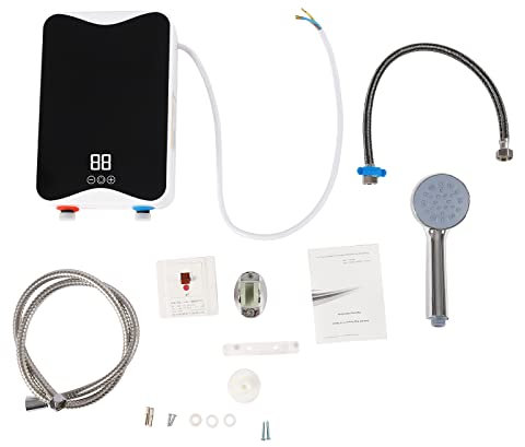 3.5kw Elektrische Durchlauferhitzer,Kleine Durchlauferhitzer,LED-Anzeige Durchlauferhitzer Tankless,Schnelle Heizung für Küche und Badezimmer (A)