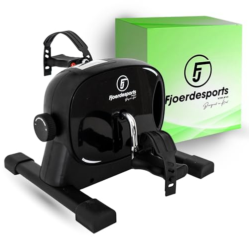 Fjoerdesports Pedaltrainer | Arm- und Beintrainer für zu Hause | extrem leiser Mini-Heimtrainer | Reha Bewegungstrainer | Training im Home-Office - Hometrainer - Seniorentrainer - Heimtrainier