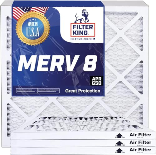 Filter King 16 x 24 x 4 luftfilter | 2-pack | MERV 8 HVAC veckade A/C ugnsfilter | TILLVERKAD I USA | Faktisk storlek: 39,4 x 59,7 x 9,5 cm