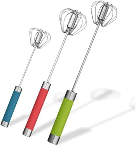 Stainless Steel Whisk Set, 3 Packs Balloon Whisk for Cooking, Whisking, Blending(10,12,14)