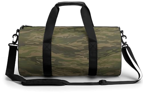 Camouflage Sport Duffel Bag Sporttasche Reisetasche Handgepäck Tasche Schwimmtasche Weekender Bag 45x23x23cm