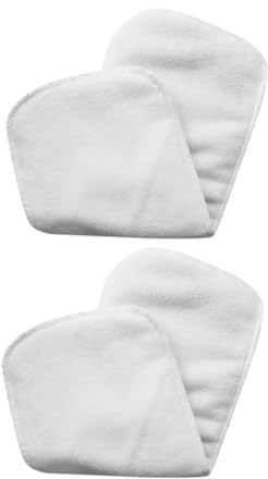 DECOMELODY Pannolino per Adulti in Microfibra Bianco Lavabile 2 Pezzi, Assorbente per Incontinenza, Traspirante e Riutilizzabile per Sonno Notturno