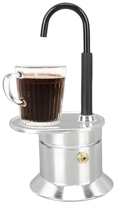 Derwrtup Cafetière – Cafetière de camping compacte, bouilloire de qualité alimentaire avec tube en aluminium pour la maison, la cuisine, le jardin, le camping et les voyages