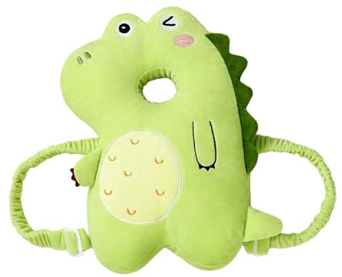 Baby Backpack Head Protection Pillow, Cute Dinosaur Head Protector for Baby Walking Breathable Adjustable for Boys Girls.