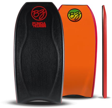 BZ Fundamental 42-43 Bodyboard - Choose Size and Color (Black/Orange, 42)