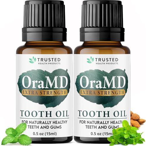 OraMD Extra Strength Tooth Oil - Gum Disease Treatment for Adults (2pack) | Clinically Tested, 4-in-1, Gingivitis & Periodontal Disease Treatment, Sensitive Teeth & Gums, All-Natural Dry Mouth Relief