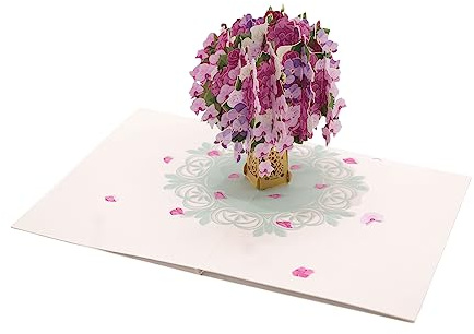 Flower Pop up Card, 3D Greeting Card For Mum, Wife Or Events Like Anniversary Birthday Or Sympathy Pop Up Cards