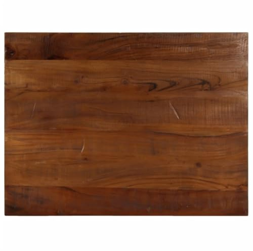 vidaXL Tischplatte, Holzplatte Rechteckig, Massivholzplatte für Tisch Esstisch Couchtisch, Ersatztischplatte, 70x60x2,5cm Altholz Massiv