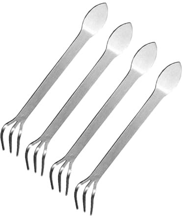 ibasenice 4 Pezzi Mini Rastrello Rastrello Da Giardinaggio in Acciaio Inox Rastrello A Mano Piccolo Bonsai Giardino Coltivatore Strumento Allentamento Del Terreno Diserbo Per Campo Vegetale