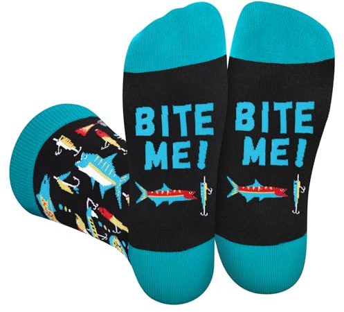 I'd Rather Be Funny Socks, Novelty Outdoor Sports Socks for Men Women Teens | Gifts for Outdoor Fans, Birthdays, Fathers Day, Valentine’s Day, Easter, Christmas, and Stocking Fillers