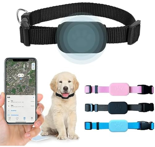 Befoore Collare GPS for animali domestici, collare GPS impermeabile for cani e gatti, dispositivo anti-smarrimento con localizzatore intelligente a portata illimitata compatibile iOS/Android(Black)