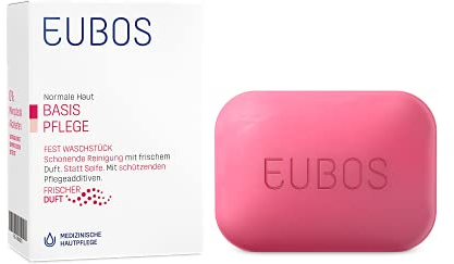 EUBOS BASIS PFLEGE | Fest Waschstück No.1 | Seifenfrei & vegan | 125g
