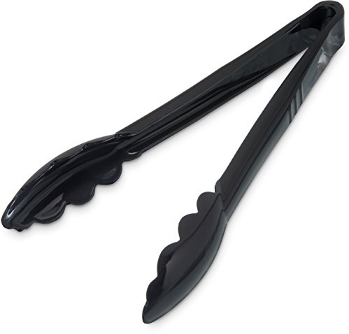 Carlisle FoodService Products 470903 Carly Salad Tong, 9 Utility Tong, Black, 1 Pack