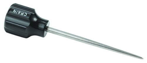 Crain 6.25-Inch Carpet Awl, Black, High Carbon Steel Handle