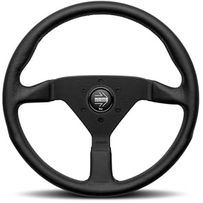 MOMO Motorsport Montecarlo Black Stitch Leather Street Steering Wheel 350mm - MCL35BK1B