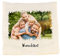 Herz & Heim® Kirschkernkissen mit waschbaren Bezug - Fotoaufdruck und Wunschtext - als Ersatz für Ihren Schatz oder Geschenk für Oma und Opa Blütenrahmen
