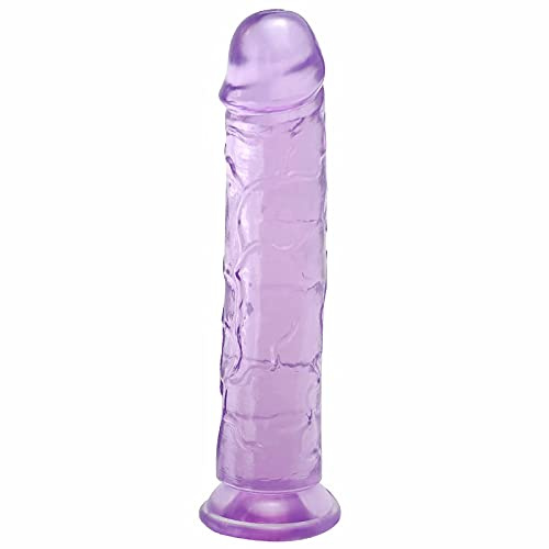 Énorme Gode Dildo Homme, 20,5 cm Violet Gros Réaliste Godemiché, Godemichet Ventouse Souple Anal plug étanche Sex Toys Masturbation pour Femmes, Couples