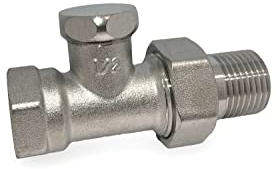 Thermostatventil Rücklaufverschraubung 1/2 Zoll Durchgang Ventil Heizkörper