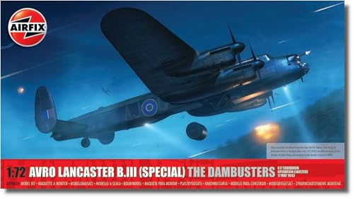 Airfix Model Set, A09007A Avro Lancaster B.III (Especial) 'The DAMBUSTERS' Kit de construcción de Modelos, Kits de avión Modelo de plástico para Adultos y niños Mayores de 8 años