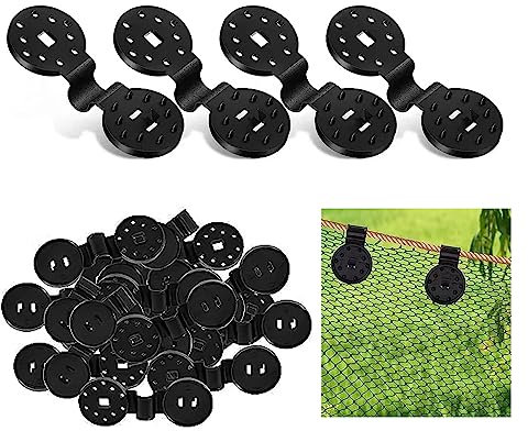 KALUROIL 60 PCS Clips de Fixation Anti-UV pour Brise-vue et Pare-soleil de Jardin - Œillets Spéciaux pour Toile de Clôture, Filet d'Ombrage et Tissu Coupe-Vent